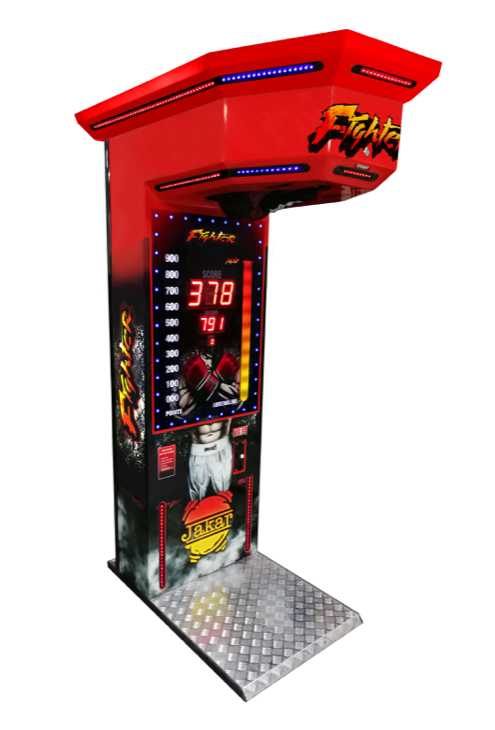KICKBOXER - Machine à coup de poing et coup de pied - jeu de force 2 en 1